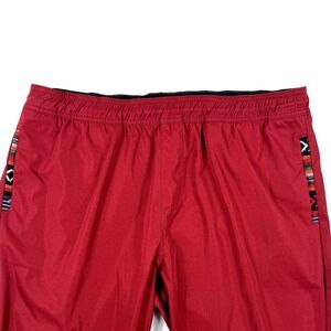Wowie Sapien Pants Mens XL Maroon Burgundy Aztec‎ Drawstring